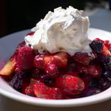 Beerige Kompott mit Sahne